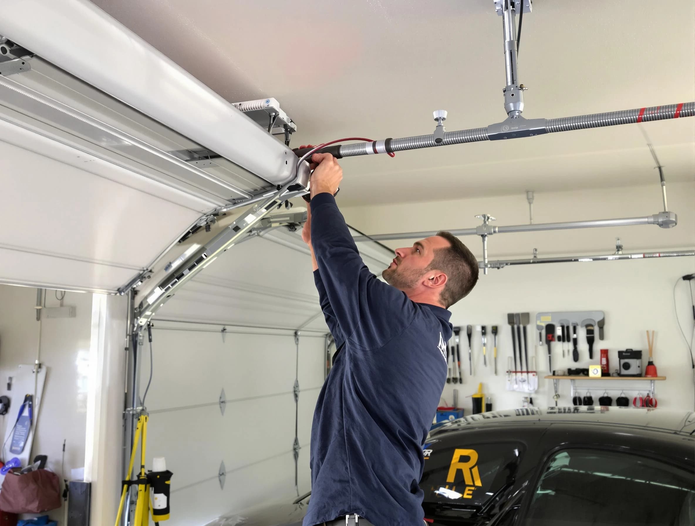 Peralta Garage Door Repair technician performing garage door cable repair in Peralta
