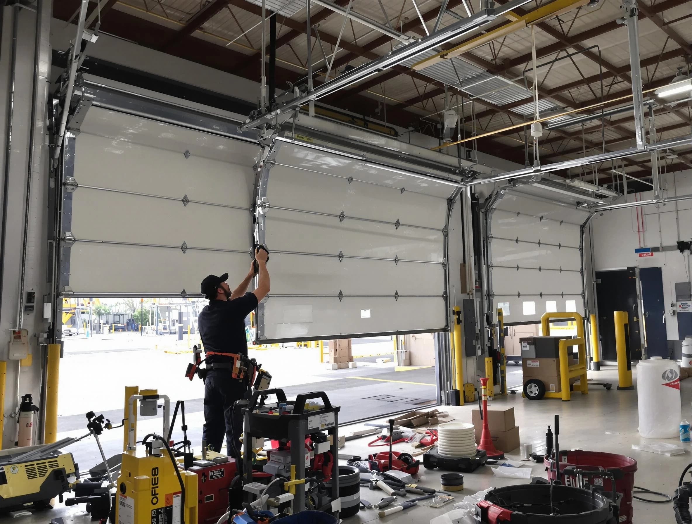 Peralta Garage Door Repair technician performing commercial garage door repair in Peralta