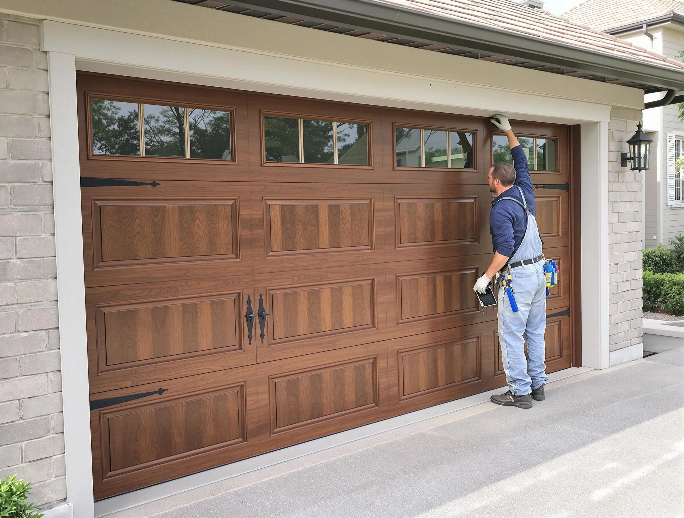 Custom garage door showcase by Peralta Garage Door Repair in Peralta