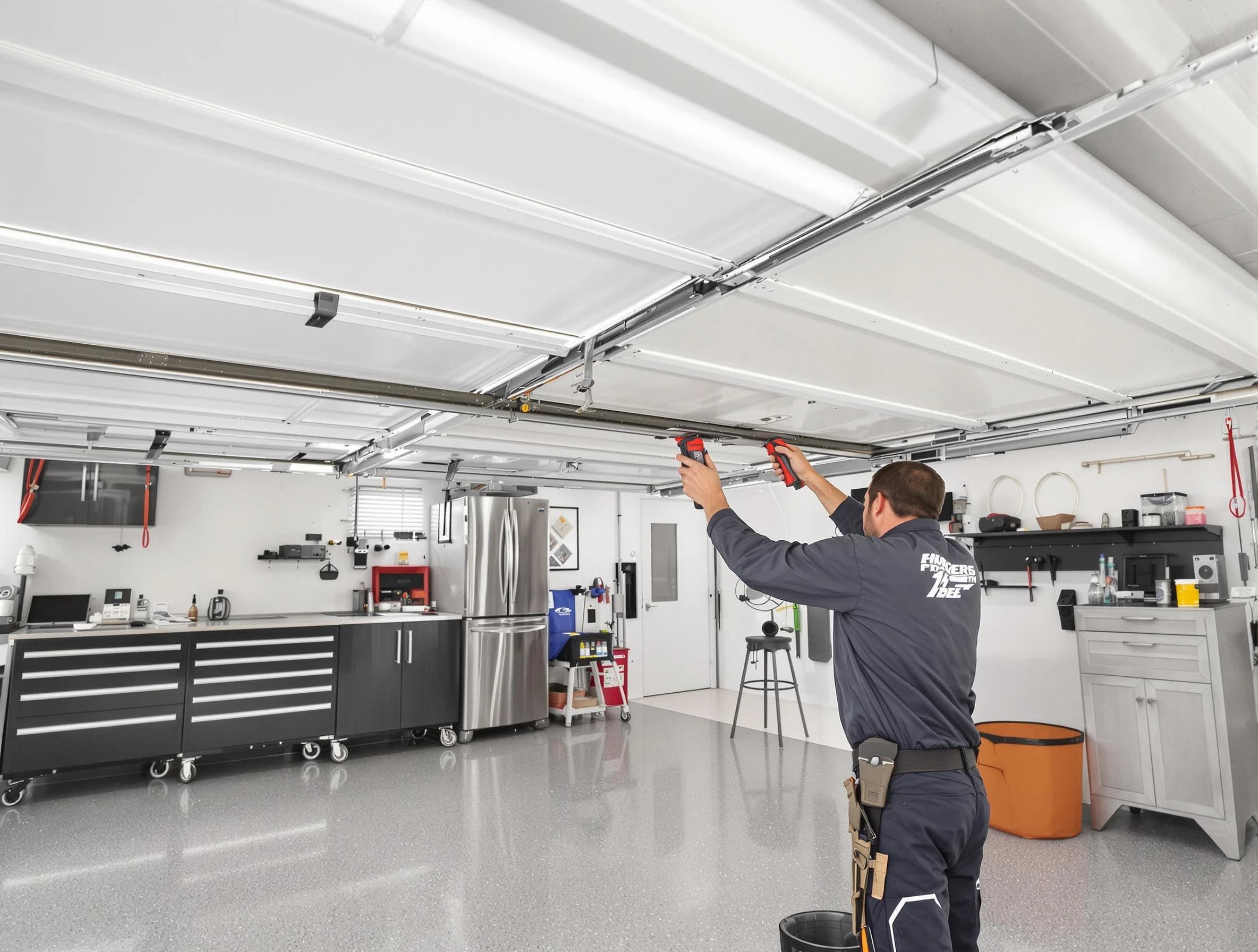 Overhead garage door repair service by Peralta Garage Door Repair in Peralta