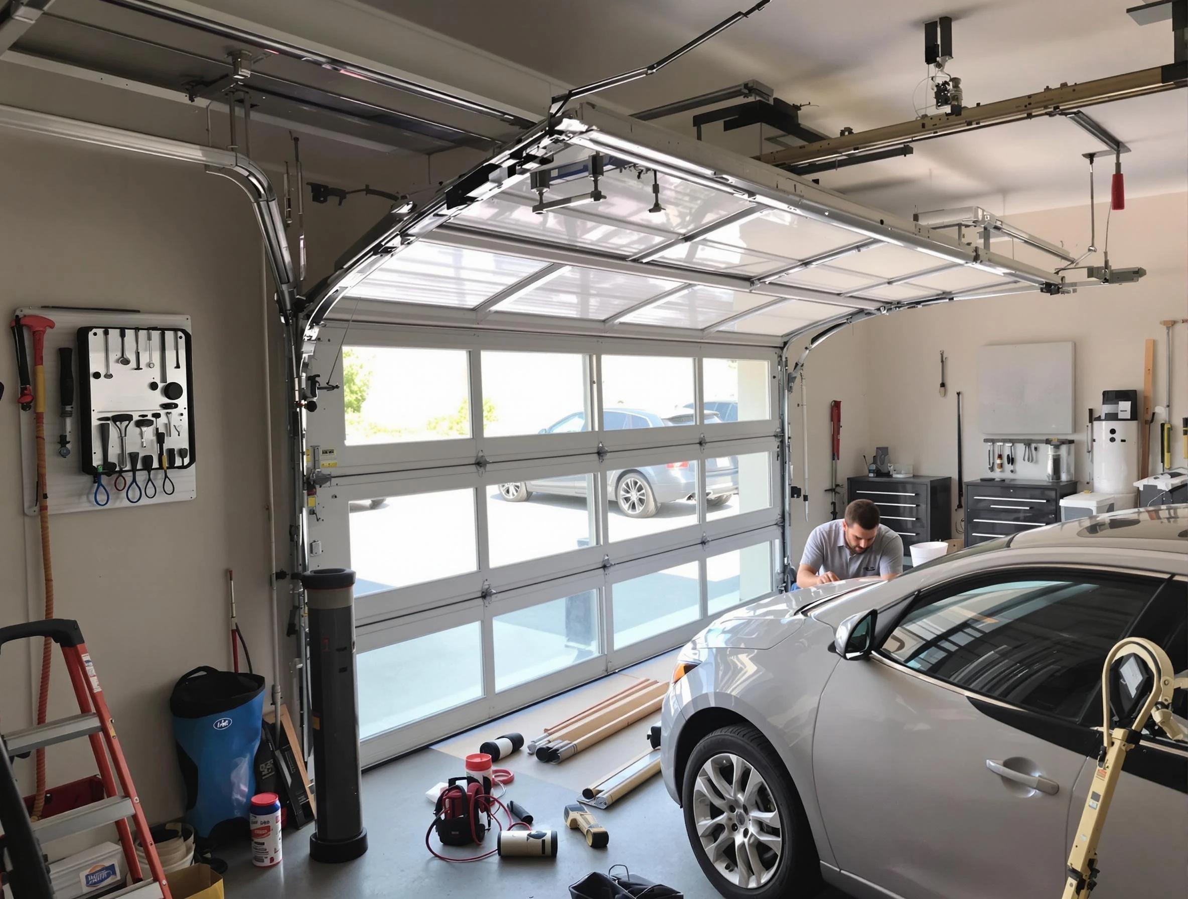 Garage door noise reduction service by Peralta Garage Door Repair in Peralta