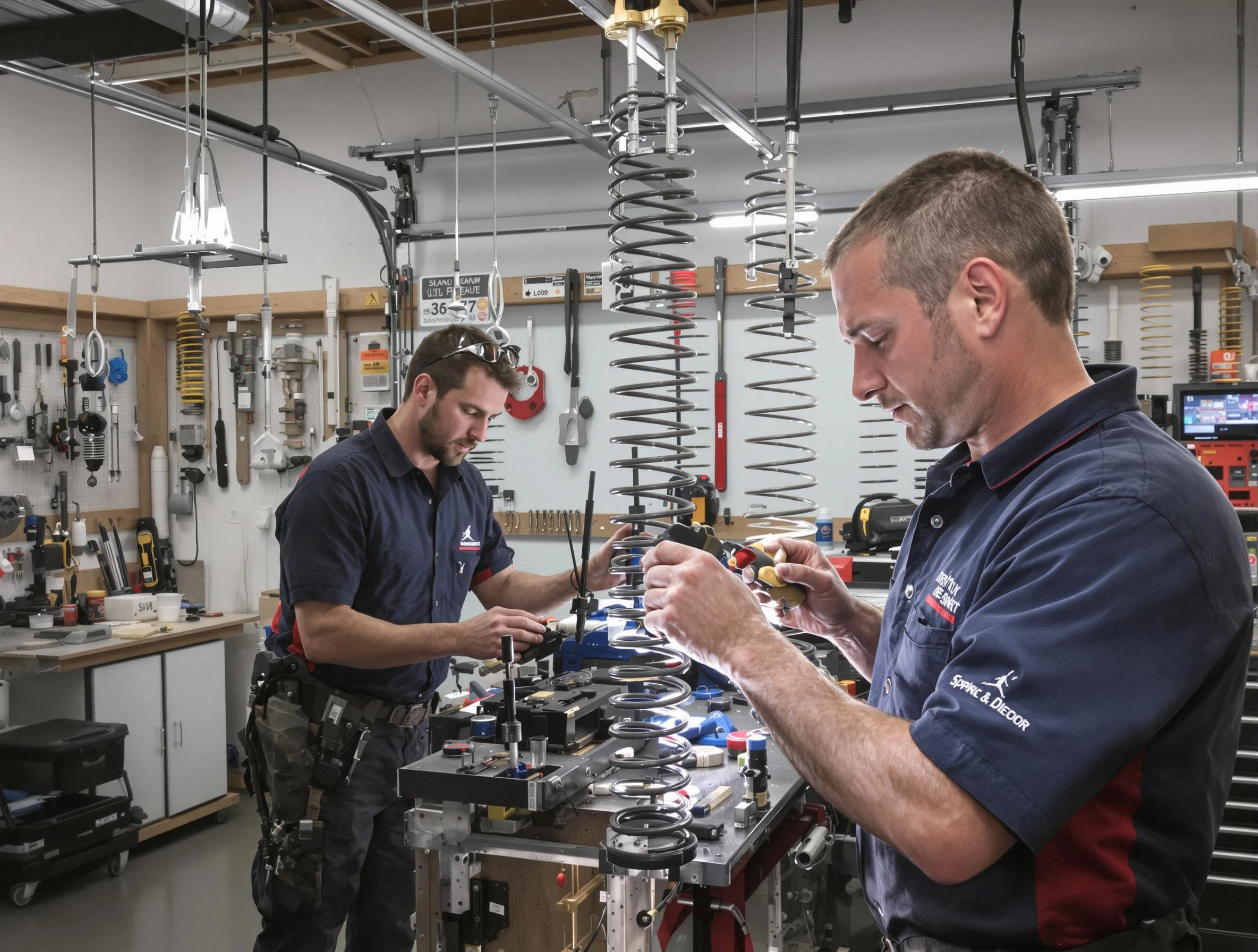 Garage door spring repair service by Peralta Garage Door Repair in Peralta