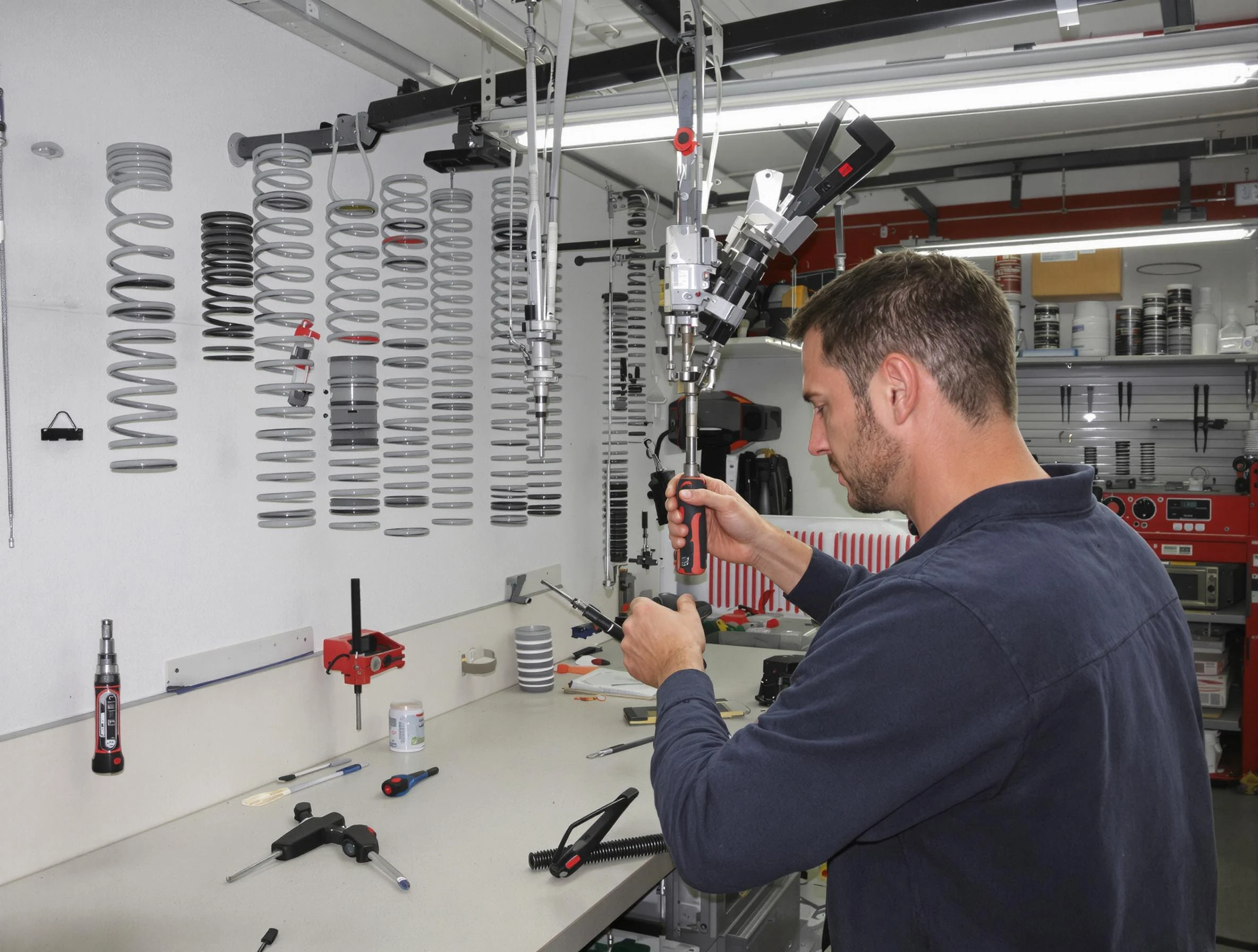 Peralta Garage Door Repair safety certified technician performing precision spring replacement in Peralta